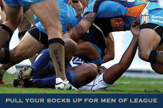 Pull up your socks for Men of League