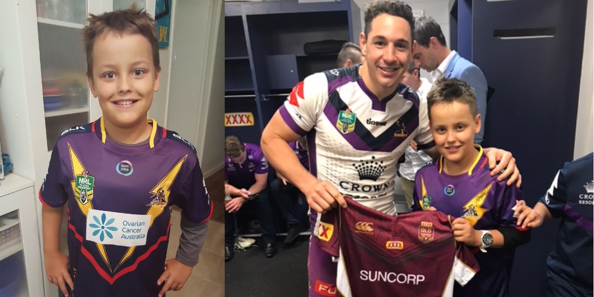 Koen with Billy Slater from Melbourne Storm
