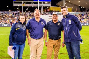 Cowboys Community Staff with QLD State Manager Andrew Blucher and Mark Williams