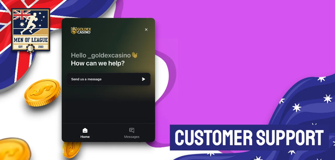 Customer Support goldex casino