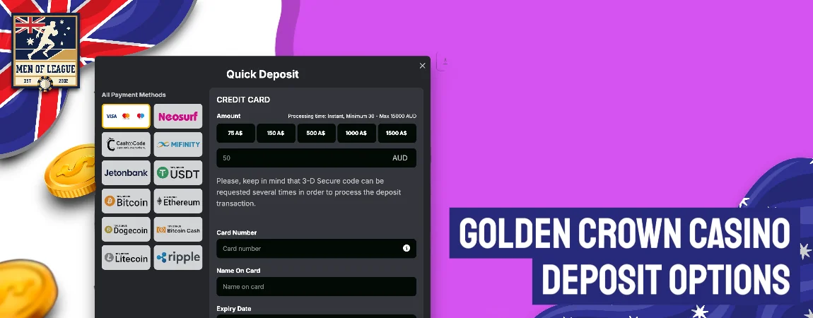 Golden Crown Casino Deposit