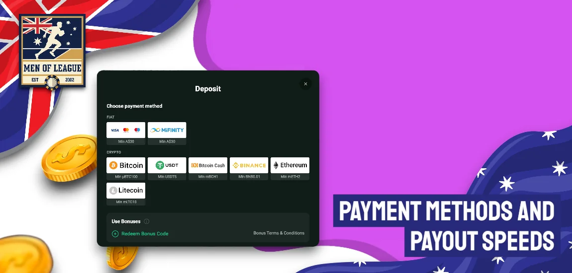 Goldex Casino Payment Methods