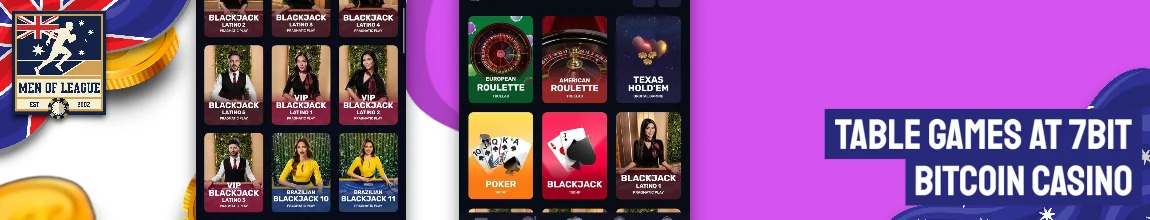 Table Games at 7Bit Casino